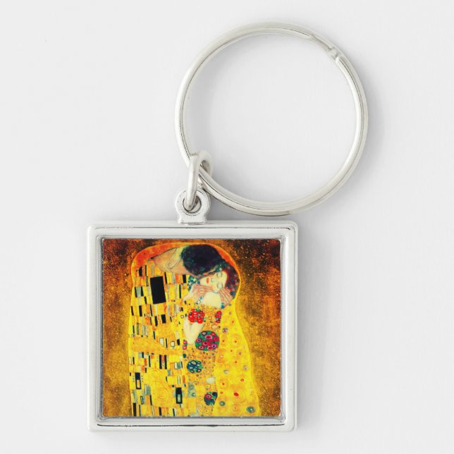 Chaveiro Gustav Klimt O Beijo (Frente)