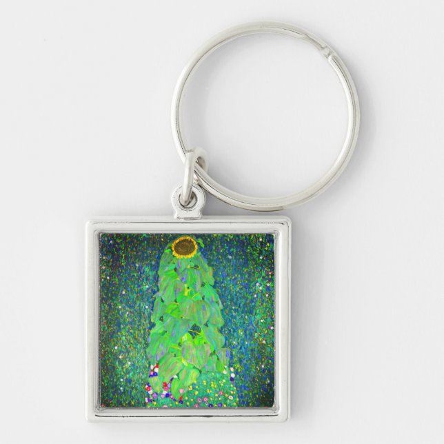 Chaveiro Gustav Klimt Sunflower (Frente)