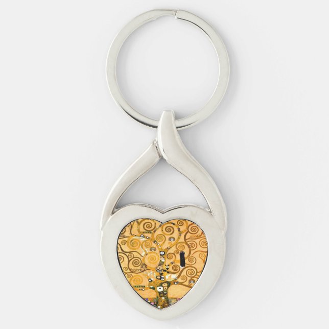 Chaveiro Gustav Klimt Tree of Life (Frente)