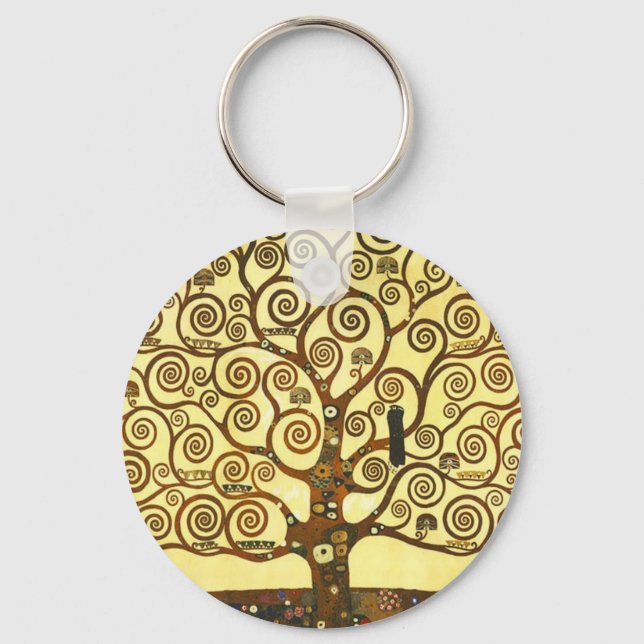 Chaveiro Gustav Klimt Tree of Life Key Chain (Frente)