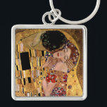 Chaveiro Gustavo Klimt: O beijo (detalhe)<br><div class="desc">Uma corrente chave clássica bonita que caracteriza um casal romântico que compartilha de um beijo,  pintado pelo pintor austríaco Gustavo Klimt do symbolist.</div>