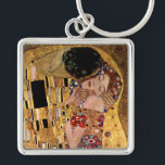 Chaveiro Gustavo Klimt: O beijo (detalhe)<br><div class="desc">Uma corrente chave clássica bonita que caracteriza um casal romântico que compartilha de um beijo,  pintado pelo pintor austríaco Gustavo Klimt do symbolist.</div>