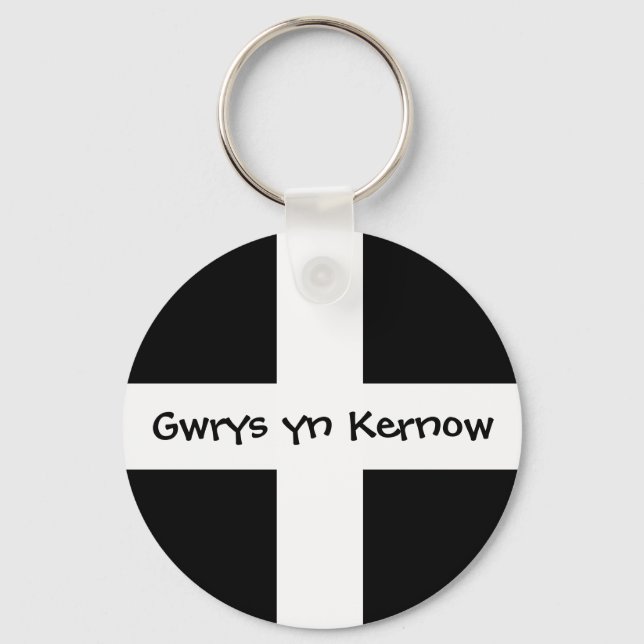 Chaveiro Gwrys yn Kernow - Feito em Cornwall (Frente)