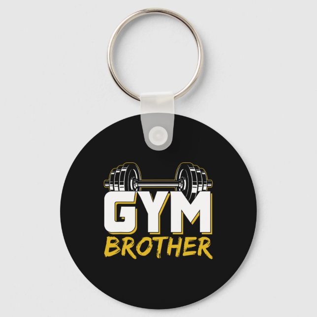 Chaveiro Gym Brother Training Fitness Workout Weightlifting (Frente)