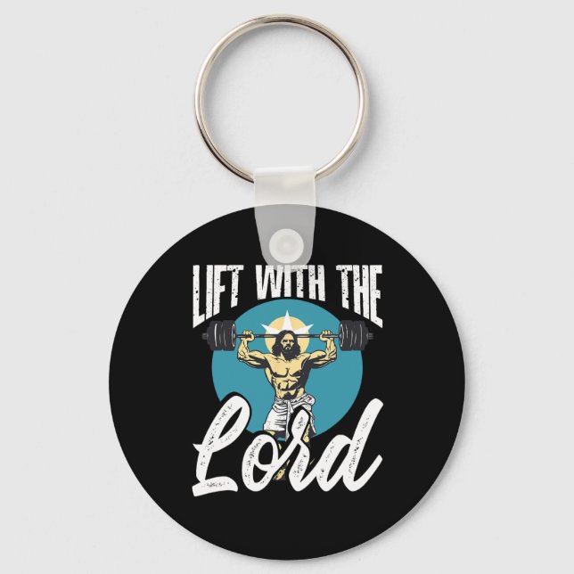 Chaveiro Gym Instructor Christian Beliefs Bodybuilding Jesu (Frente)