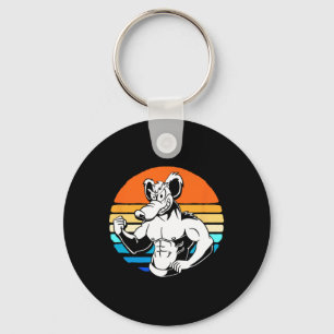 Chaveiro Gym Lover Retro Gym Rat
