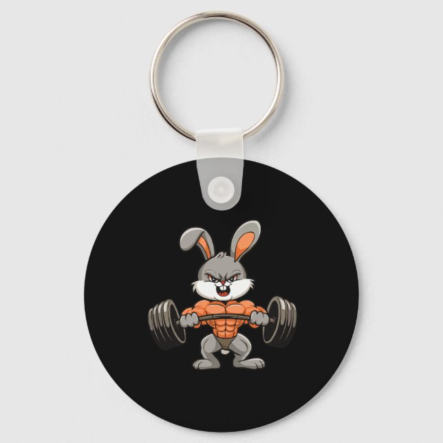 Chaveiro Gym Rabbit Bodybuilding Powerinclusive Malhação En (Frente)