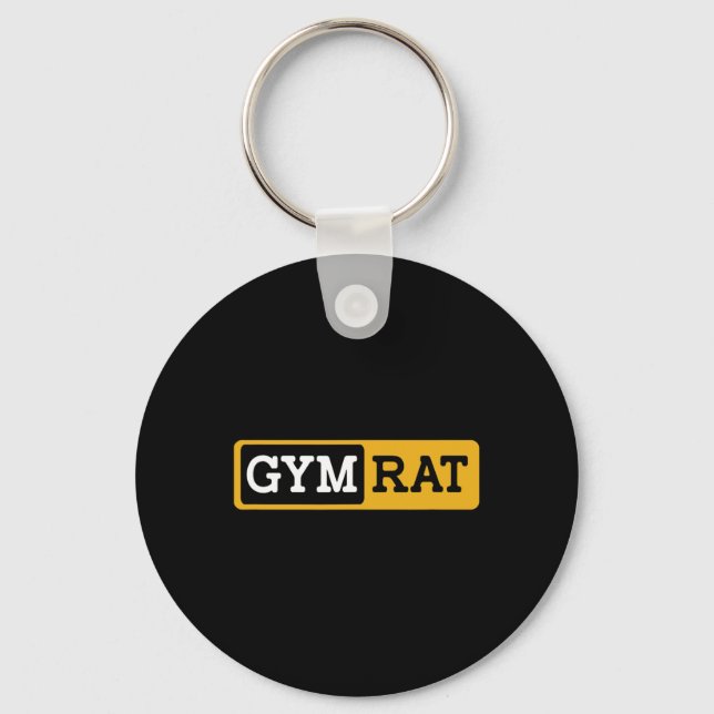 Chaveiro Gym Rat Bodybuilding Workout Bodybuilder (Frente)