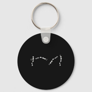 Chaveiro Gymnast Skeleton - Halloween Tumbling Backflip