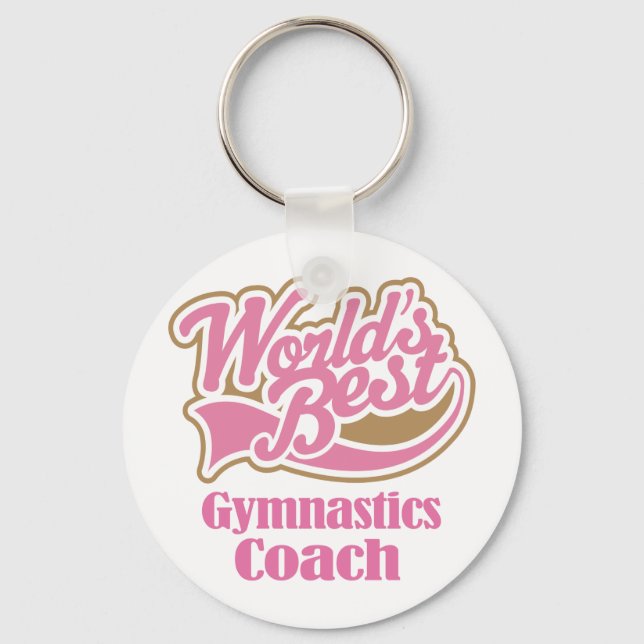 Chaveiro Gymnastics Coach Gift (Frente)