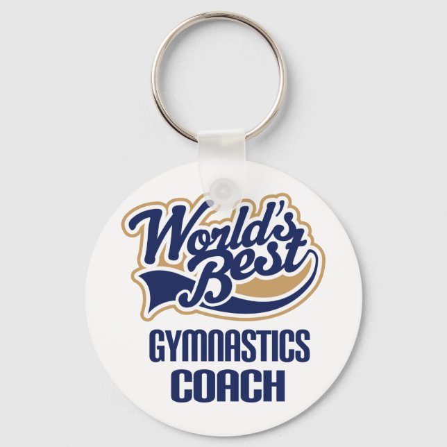 Chaveiro Gymnastics Coach Gift (Frente)