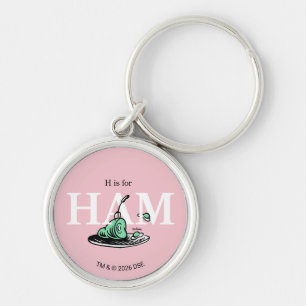 Chaveiro "H é para HAM"   Design de Alfabeto