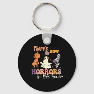 Chaveiro Há alguns horrores nesta casa Ghost Pumpkin H