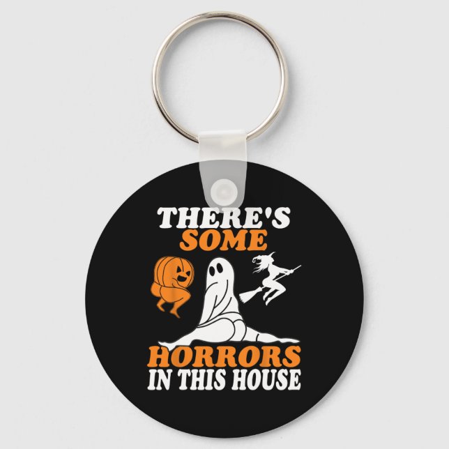 Chaveiro Há alguns horrores neste Halloween (Frente)