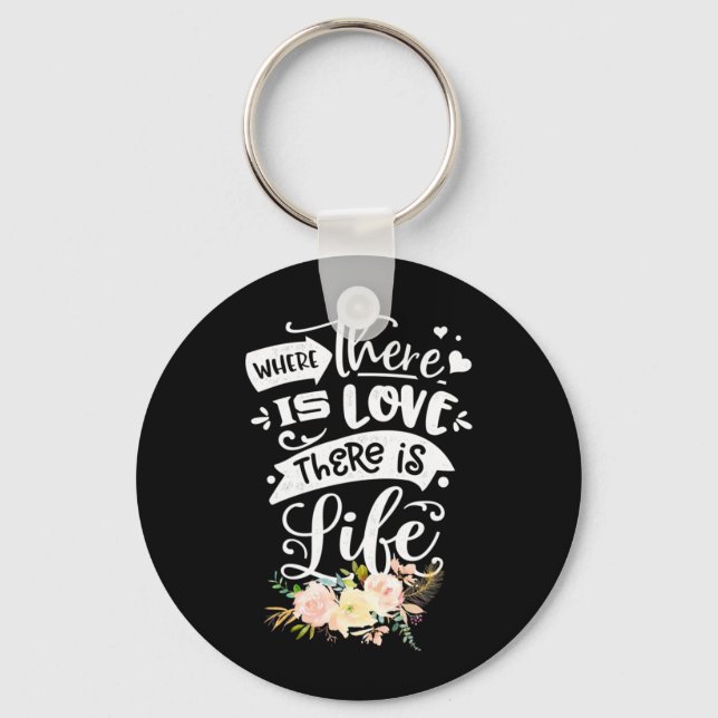 Chaveiro Há Amor Há Vida (Frente)