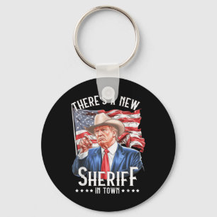Chaveiro Há Um Novo Xerife Na Cidade, Cowboy Trump 2024