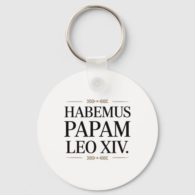 Chaveiro Habemus Papam Leo Xiv. Papa 1 (Frente)