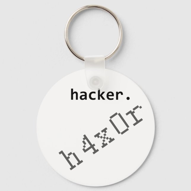 Chaveiro Hacker h4x0r (Frente)
