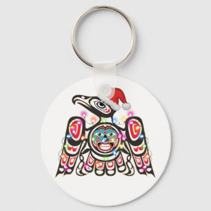 Chaveiro Haida Thunderbird Símbolo Ornamento Cristo-alvo