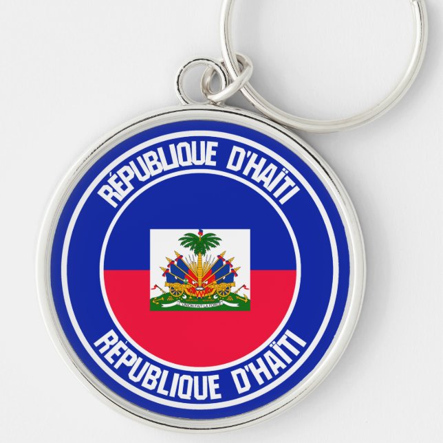 Chaveiro Haiti Round Emblem (Frente)