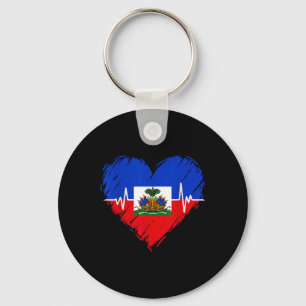 Chaveiro Haitian Flag Day Love Haiti Heart Haitian Roots Ha