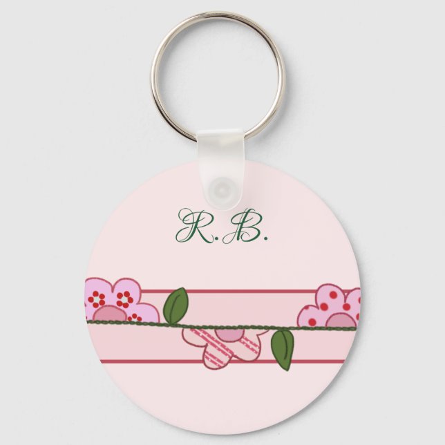 Chaveiro Halbe blüten personalisiert (Frente)