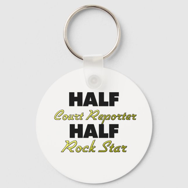 Chaveiro Half Court Repórter Half Rock Star (Frente)