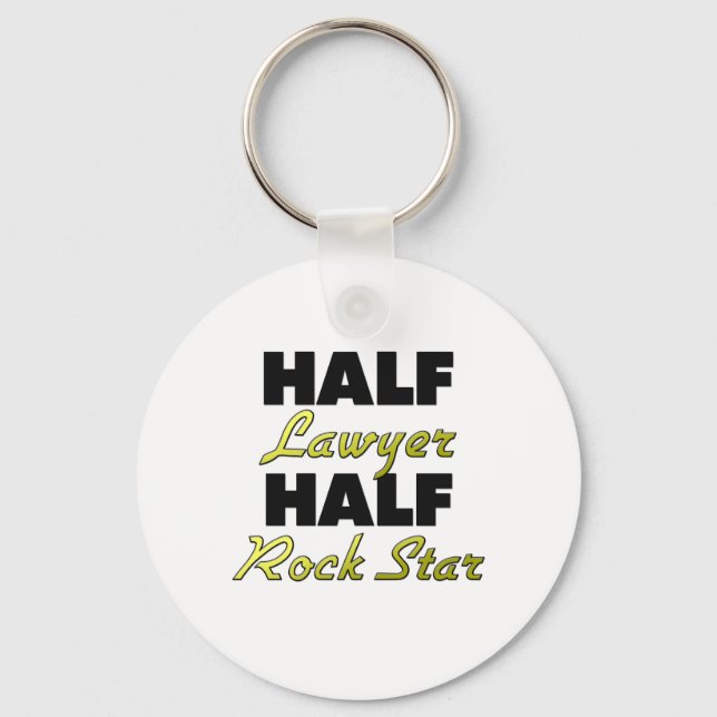 Chaveiro Half Lawyer Half Rock Star (Frente)