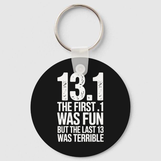 Chaveiro Half Marathon Art For Men Women 13.1 Half Marathon (Frente)