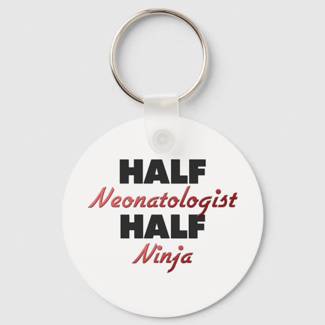 Chaveiro Half Neonatologista Half Ninja (Frente)
