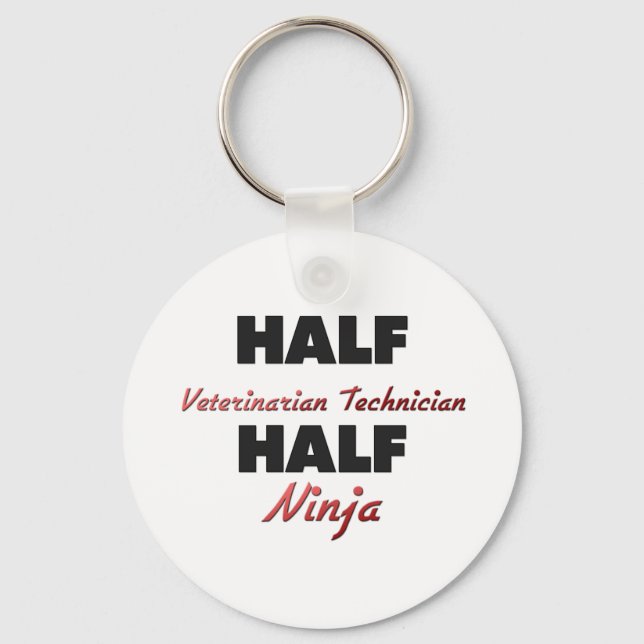 Chaveiro Half Veterinarian Technician Half Ninja (Frente)