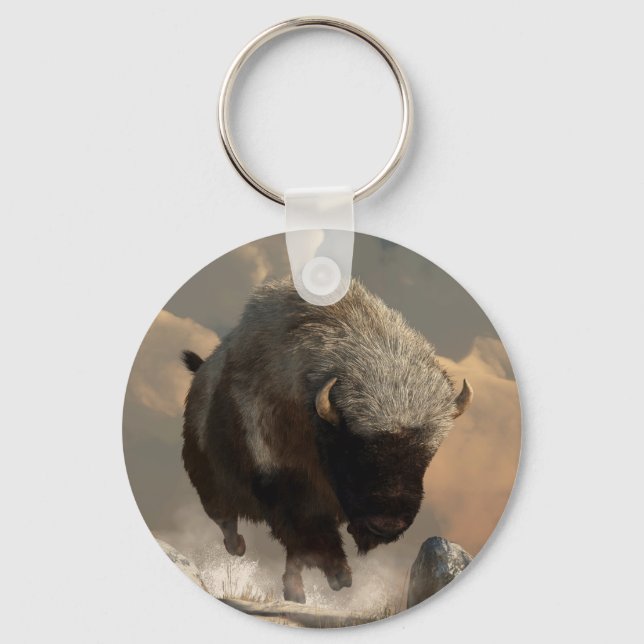 Chaveiro Half White Bison (Frente)