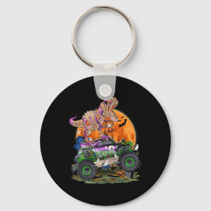 Chaveiro Halloween 2023 Dinossauro Esqueleto T rex Pumpk as