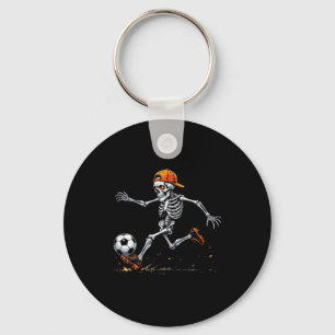 Chaveiro Halloween 2025 Esqueleto Engraçado Jogador de Fute
