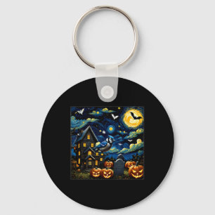 Chaveiro Halloween Blue Jay Starry Night