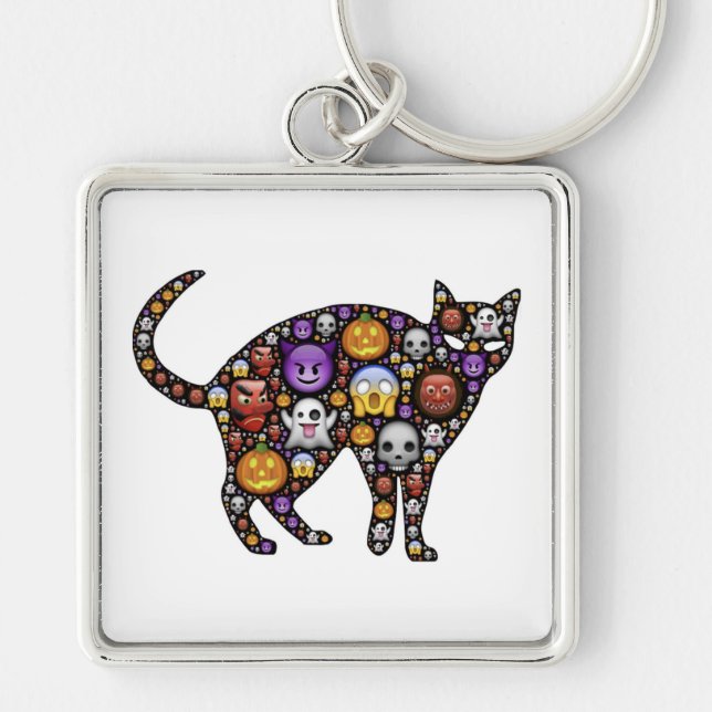 CHAVEIRO HALLOWEEN CAT (Frente)