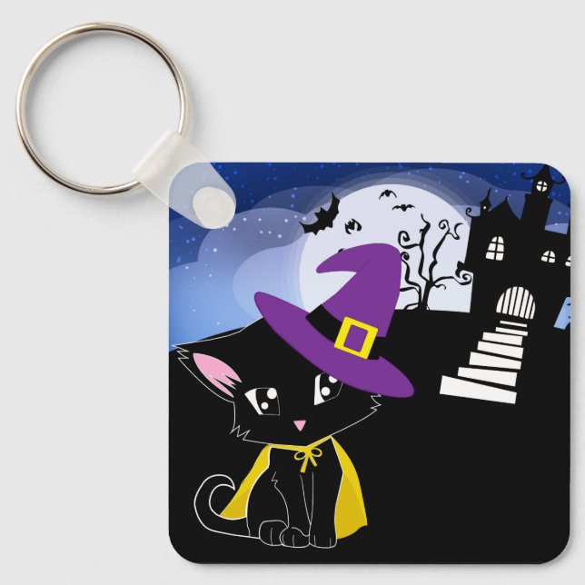 Chaveiro Halloween Cat (Frente)