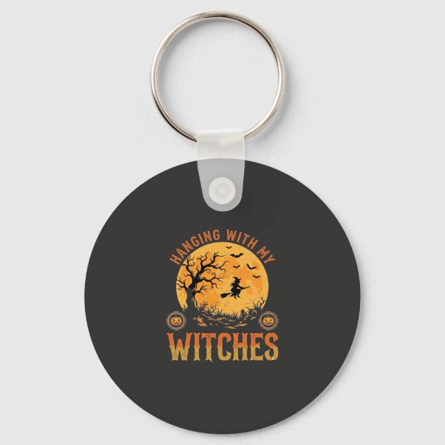 Chaveiro Halloween das Minhas Bruxas (Frente)