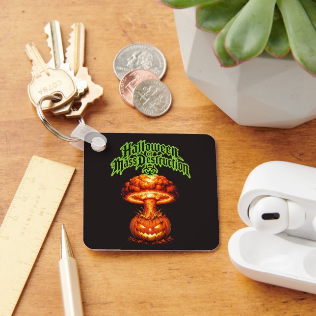 Chaveiro Halloween de Destruição Nuclear Abóbora-Lanterna (Mesa)