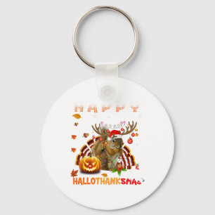 Chaveiro Halloween De Esquilo E Feliz Natal Hallo