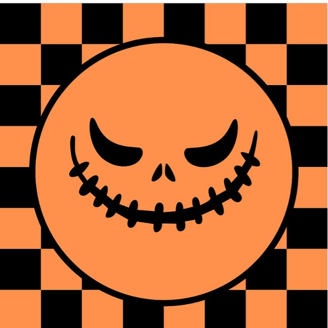 Chaveiro Halloween De Jack-O’-Lanterna Retro Verificado (Criador carregado)