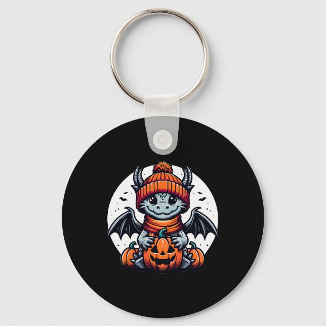 Chaveiro Halloween Dragon Pumpkin (Frente)