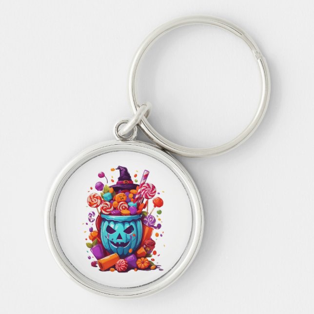 Chaveiro Halloween engraçado  (Frente)