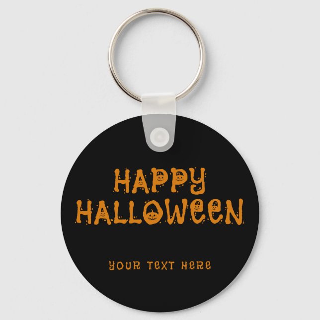 Chaveiro Halloween Feliz Personalizado (Frente)