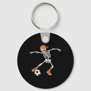 Chaveiro Halloween Futebol Esqueleto Pé de Truque ou Tratam