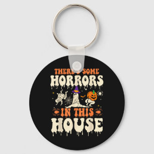 Chaveiro Halloween Ghost Pumpkin Há alguns horrores no