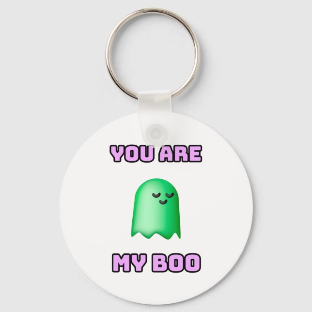 Chaveiro Halloween Ghost - Você É Meu Boo (Frente)