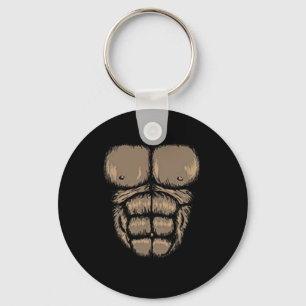 Chaveiro Halloween Gorilla Chest Costume Cute Monkey Muscul