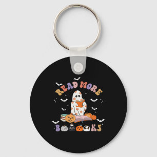 Chaveiro Halloween Groovy Leia Mais Livros Ghost Re
