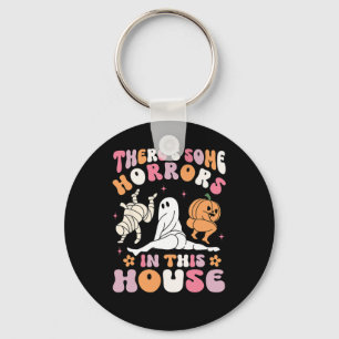 Chaveiro Halloween Há alguns horrores nesta casa fantasma
